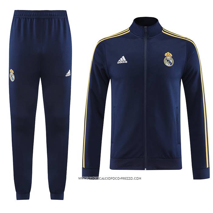 Tuta da Track Giacca Real Madrid 23-24 Blu